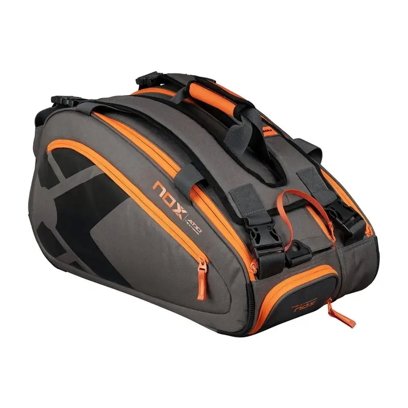 Nox AT10 Team Padelbag Grey/Orange, voorkant