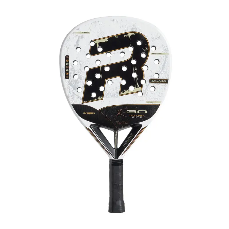 Royal Padel RP R30 Golden White, voorkant