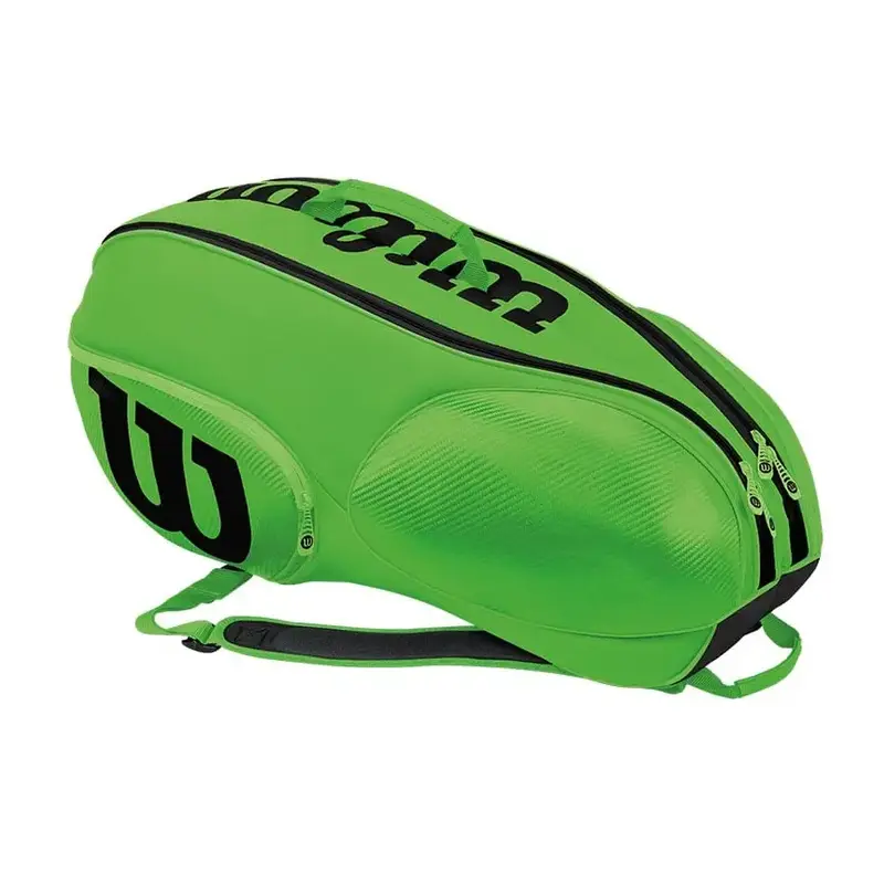 Wilson Mini Vancouver 6pk Green Black Bag, voorkant