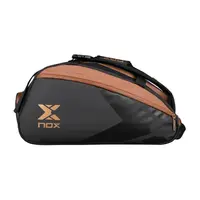 Nox Luxury Open Series Padelbag Black Brown, voorkant